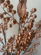 Rose Gold Faux Berry Branch