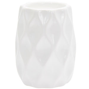 White Ceramic Scented Wave Candle