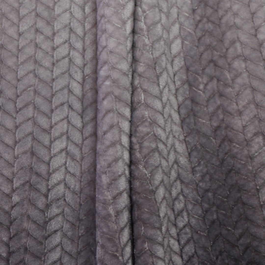 Grey Velvet Ombre Throw