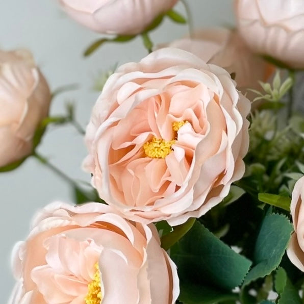 Light Pink Faux Peony Flowers