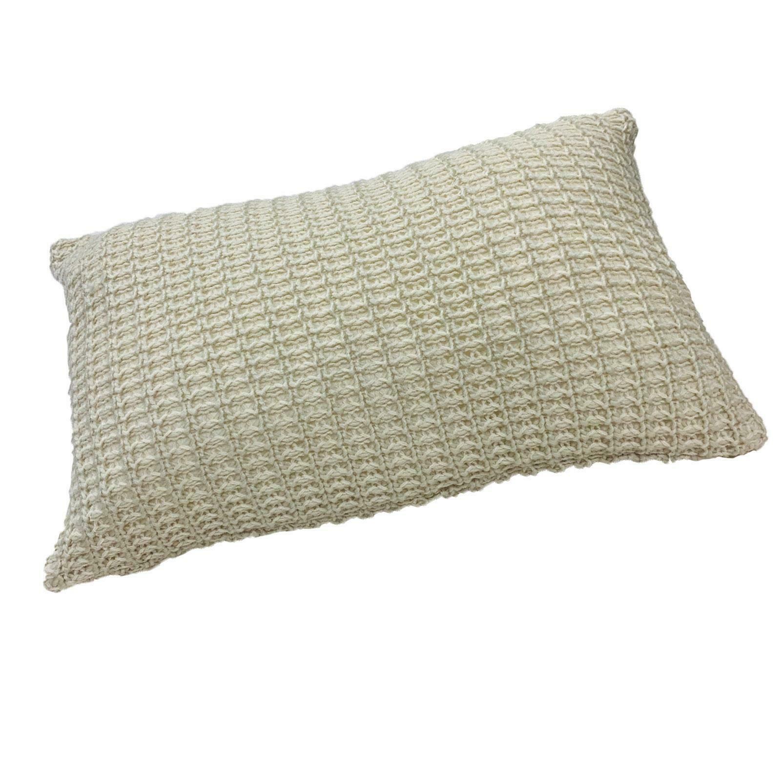 Cream Cable Knit Cushion Cover