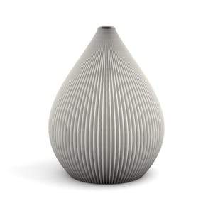 Ribbed Bulb Vase