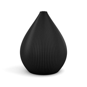 Ribbed Bulb Vase