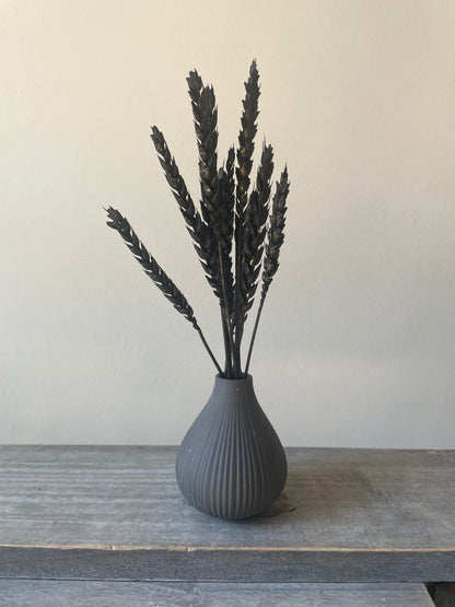 Mini Black Wheat and Vase